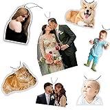 200 Custom Car Air Fresheners in Bulk Personalized Car Decor Accessories Scents Air Freshener with Couple/Portraits/Pets/Baby Photo Picture Profile (option4:200pcs)