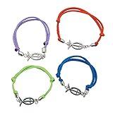 Fun Express Religious Fish Friendship Bracelets – Colorful & Symbolic Jewelry for Faith Spirituality and Friendship – Perfect for Religious Gifts – Group Activities Events & Celebrations – 12 Pieces