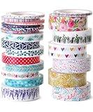 Mr. Pen- Washi Tape Set, 21 Rolls, Assorted Sizes, Floral Design, Washi Tape for Journaling