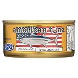 American Tuna Sushi-grade Wild Albacore Tuna Fish - with Sea Salt, MSC Certified, Sustainable Pole Wild Caught Fish - 6 oz cans | 1 Can | Premium Canned Tuna for Health and Flavor Enthusiasts!