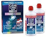 Clear Care Plus Cleaning Solution with Lens Case, Twin Pack, Multi, 12 Oz, Pack of 2