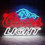 JFLLamp Crs LIGHT Neon Signs for Wall Decor Neon Lights for Bedroom Led Signs Suitable for Man Cave Bar Pub Restaurant Christmas Birthday Party Gift Led Art Wall Decorative Crs Light Bar Sign, 5V Usb Power, 17*11 Inch(Azure+red+white）