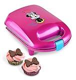 Disney Minnie Mouse Mini Cupcake Maker with Liners by Select Brands - with 100 Liners for Baking - Includes Candy Bow Mold & Recipes - Makes 4 Mini Cupcakes
