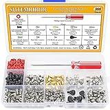 Sutemribor 300PCS Personal Computer Screw Standoffs Set Assortment Kit with a Screwdriver for Hard Drive Computer Case Motherboard Fan Power Graphics