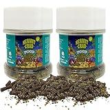 Hermit Crab Food Bottles for Refill, All in One Natural Supplies and Habitat Necessities for Crabs, Two Ounces Each, 2 Pack