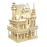 3D Puzzle House, Fantasy Villa Model Kit DIY Miniature Dolls House Kits Birthday Gift for Adults Teens (Fantasy Villa)