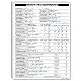 Real Estate Agent Supplies - Real Estate Transaction Log Notepad, a Closing Checklist Planner Pad for Realtor File Folders to Organize Sale Pipeline. Made in the USA.