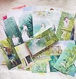 RICHTAPES DingDing Vol9 Rectangle Note Paper,Memo Pad,Post It Notes,No Sticky Notes,Cards,Bookmarks,96 pcs non-repeating pattern