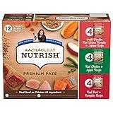 Rachael Ray Nutrish Wet Dog Food Variety Pack Premium Paté, 13 oz. Cans, 12 Count