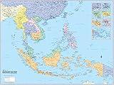 Cool Owl Maps Southeast Asia Wall Map Poster Paper 32"x24"