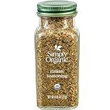 Simply Organic Italian Seasoning, 0.95 Ounce, Organic Herbs, Oregano, Majoram, Thyme, Rosemary, Basil, Sage, Kosher, NonGMO