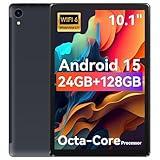 Tablet,10.1" Android Tablet with Octa-core Processor 24GB RAM 128GB ROM HD IPS Touchscreen 8H Battery, Wi-Fi 6, BT 5.0, Dual Camera, Android 15 Tablets 2025