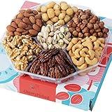 CherryPicked Nut Christmas Gift Baskets, Healthy Variety Nuts Holiday Gifts, Gourmet Candy Gifts for Delivery, Family Edible Food Ideas for All