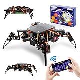 ACEBOTT STEM Robotics Science Kits for Kids, DIY Robotics Stem Toys, ESP8266 Spider Robot Building Kit, STEM Robotics Project Compatible with Arduino for Boys,Teens,Adults Christmas Unique Gifts