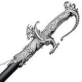 Saint George Dragon Saber - Intricately Designed Dragon Sword - Dull Sword - Exquisite Fantasy Knight Sword - Dragon Swords for Men and Collectors