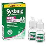 Systane Ultra Lubricant Eye Drops, Artificial Tears for Dry Eye, Twin Pack, 10-mL Each