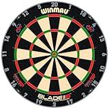 WINMAU Darts Blade 6 Triple Core Carbon Professional PDC Dartboard with Official Tournament Specifications | Endorsed by The PDC