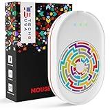 Tech8 USA Mouse Mover Device, Undetectable Mouse Jiggler for Laptops, PC, No Software, Random Movement, Patented, Designed, Engineered, Packaged in USA - 3D Hologram Glass