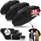 TUMELLA Strongest Windproof Travel Umbrella (Compact, Superior & Beautiful), Small Strong but Light Portable and Automatic Folding Rain Umbrella, Durable Premium Grip, Fits Car & Backpack