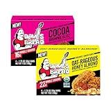 Dave's Killer Bread Organic Snack Bars, Variety Pack (1 Cocoa Brownie Blitz, 1 Oat-Rageous Honey Almond) Pack of 2