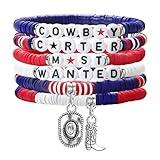 COTATI Western Bracelet for Women Men - Cowboy Style Jewelry Gifts for Christmas Valentines Day