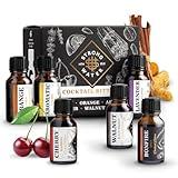 Strongwater Cocktail Bitters Sampler Set - Cocktail Bitters Set Makes 48 Cocktails - Bitters Gift Set w/Cherry, Lavender, Bonfire, Orange, Aromatic, Walnut, Orange Bitters - 6 Bottles, 0.5 Fl Oz