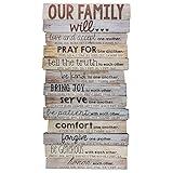 Lighthouse Christian Products Our Family Will Love One Another Rustic Stacked Pallet 8.5 x 16.5 Wood Wall Plaque