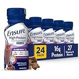 Ensure High Protein Nutritional Shake With Fiber, 16g Protein, Meal Replacement, With Nutrients to Support Immune System Health, Milk Chocolate, 8 fl oz, 24 Count