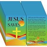 240pcs Gospel Tracts Plan of Salvation Cards Pocket Holy Prayer Cards Bible Tracts Inspirational Mini Bibles Christian Tracts for Evangelism Church Gifts (Jesus Saves, 3.5 x 2.24 In)