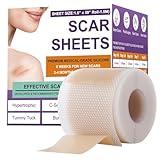 Silicone Scar Sheets,Silicone Scar Tape,Scar Tape For Surgical Scars,Silicone Scar Removal Strips For Surgical,C-Section,Tummy Tuck,Keloid Scars(1.6"X 59" Roll-1.5M) Keloid Bump Removal