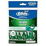 Oral-B Glide Complete Floss Picks, Dental Floss Picks, Scope Outlast, 75-ct, Toothpicks Floss Picks