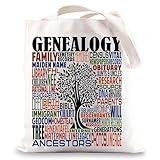 BWWKTOP Genealogist Tote Bag Genealogy Gifts Historian Researcher Shoulder Bag Family Historian Gifts (Genealogy)