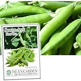 Sugar Ann Snap Pea Garden Seeds, 50+ Heirloom Seeds Per Packet, (Isla's Garden Seeds), Non GMO Seeds, Botanical Name: Pisum sativum