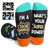 Zmart Social Worker Socks for Women Men, Social Worker Gifts, Volunteer Appreciation Gifts School Social Worker Gifts For Office