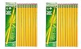 Dixon Ticonderoga Woodcase Pencil, H #3, Yellow Barrel - 24 Count (13883)
