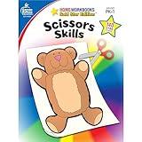 Carson Dellosa Scissor Skills Activity Book for Kids Ages 3-5, Colorful Animals, Shapes, and Line Formation Cut and Paste Activities, Kids Craft Book With Incentive Chart and Stickers, PreK+