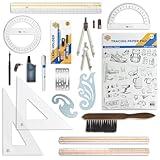 ALVIN Academy Drafting, Drawing and Design Signature Kit | 17 Pieces | Class Tools for Geometry, Architecture and Engineering Students | - Model DDKS3