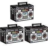 Sumind Novelty Boom Favor Boxes 80s Boombox Decorations 1980s Theme Decorations Boom Box Party Favors Hip Hop Party Prop Radio Decor for Retro Hip Hop Theme Party(3 Pieces)