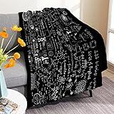 Science Formulas Chalkboard Math Physics Equation Blanket Flannel Throw Lightweight Super Soft Cozy Blankets for Couch Bed Sofa Chair, Gift for Birthday Thanksgiving Christmas 60"x50" for Teen