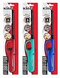 Mango Kingdom 3 Pack King BKOU172 Multi Utility Lighter Assorted Colors