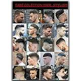 VMXWLL Barber Shop Decor Fade Colletcion Hair Stylish Canvas Poster Unframe-style 12x18inch(30x45cm)