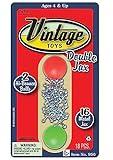 JA-RU Vintage Metal Jacks Game Set/Two Bouncy Balls.(1 Pack) Mini Jax Toy. Classic Family Retro Classics. Bulk Party Favors, Stocking Stuffers. 950-1B