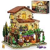 INSOON Winery Chateau House Building Set with Lights, Vineyard Castle Construction Model Home Decor, 1826 PCS Vine Estate Autumn Cabin Building Block Kit, Birthday Gift for Adults Teens Boys Girls