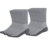 Dickies Men's Dri-Tech Comfort Crew Socks, Grey, 12 Pair