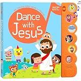 Dance with Jesus Christian Sound Books for Kids - 6 Bible Songs - Christening, Baptism Gifts for Boys and Girls - Religious Toys, Interactive Music Books for Toddlers - Baby Dedication