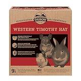 Oxbow Animal Health Western Timothy Hay, Guinea Pig Hay, Small Pet Bunny Supplies, All Natural Grass for Guinea Pig, Bunny, Chinchilla & Hamster, Oxbow Rabbit Supplies for Bunnies, 9 lb box