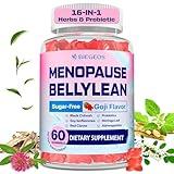 Menopause Supplements for Women Gummies, 16-in-1 Probiotic, Black Cohosh & Ashwagandha for Menopause Relief, Hot Flashes, Hormone Harmony, Mood Swings, Belly Burner* & Gut, Sugar-Free - 60 Gummies