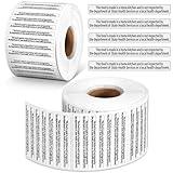 Marspark 500 Count Cottage Food Law Labels Stickers Made in A Home Kitchen Inspection Statement Thermal Printed Labels for Home Kitchen (2 x 0.26 Inch)