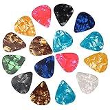 60 PCS Guitar Picks, 3 Different Thickness Abstract Art Colorful Celluloid Guitar Pick Plectrums Stocking Stuffers For Bass, Electric, Acoustic Guitars Includes 0.46mm, 0.71mm, 0.96mm(Color Random)