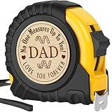 Christmas Gifts for Dad, Dad Gifts from Daughter Son Kid, Fathers Day Birthday Gifts for Dad, Woodworking, Carpenter, Tool Gift for Dad, Step Dad, Bonus Dad, Engraved Tape Measure 25 FT